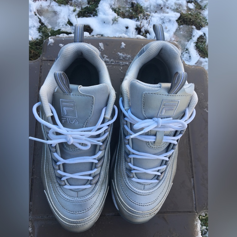 Silver FILA 🔥 shoes